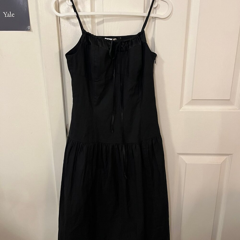 Black Dropwaist Reformation Analise Dress - Picture 4 of 5